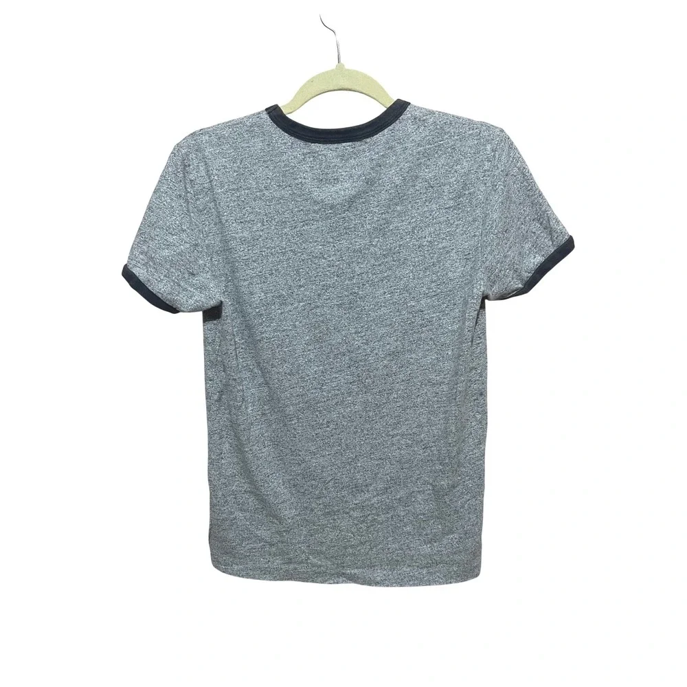 American Eagle Outfitters AE Gray Ringer T-Shirt Graphic Tee Mens XS AE77 Casual
